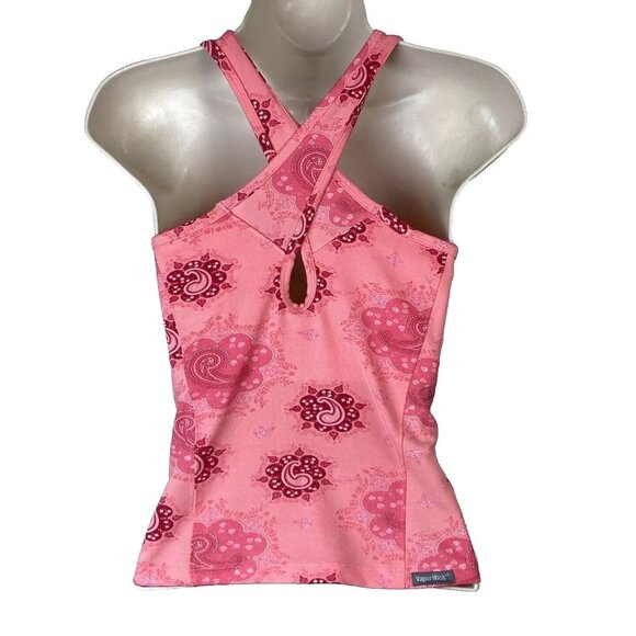 The North Face Pink Paisley VaporWick Womens Racerback Tank Top - Picture 6 of 9